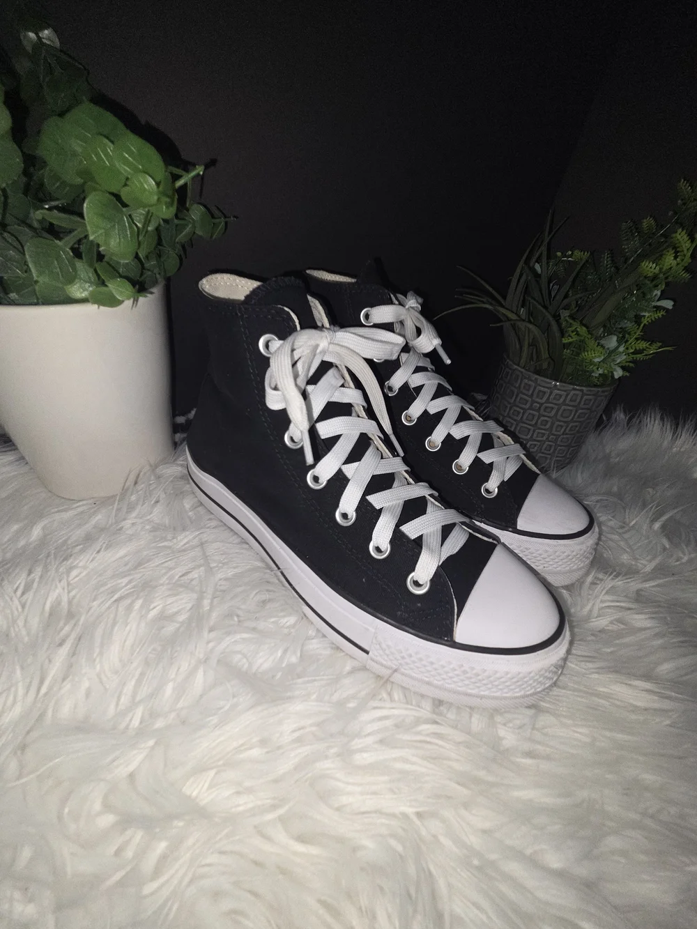 Converse Chuck Taylor All Star Black Platform High Top Sneakers. Size 9 - Picture 5 of 15